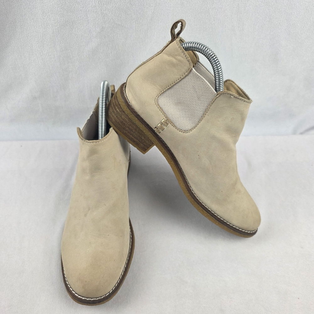 Sperry Women's Tan Chelsea Ankle Boots Genuine Leather Size 7
